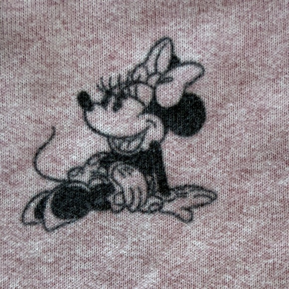 Disney Blush Pink Mickey Minnie Character Cozy Lounge Pajama Pants Size Large - Picture 8 of 11